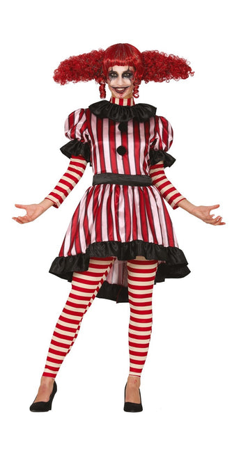 Horror Clown Halloween Costume Ladies