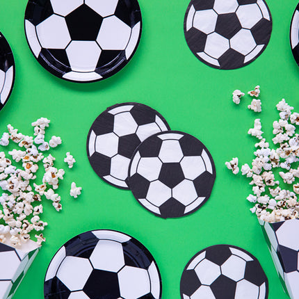 Serviettes de table Football 13,5cm 20pcs