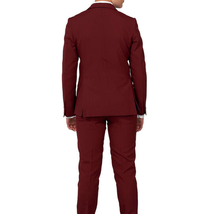 Costume rouge bordeaux Garçon Ado <tc>OppoSuits</tc>