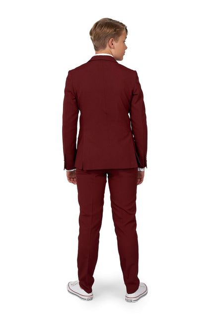 Costume rouge bordeaux Garçon Ado <tc>OppoSuits</tc>