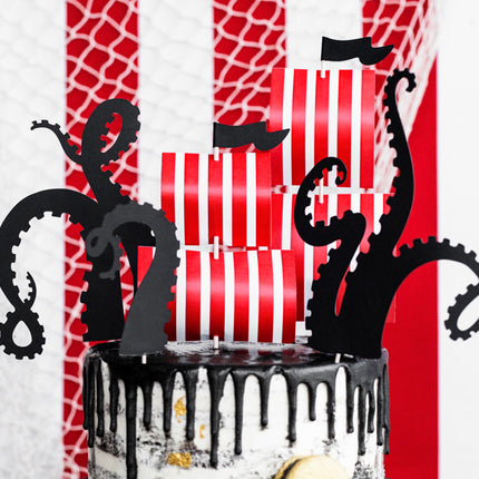 Dessus de gâteau Pirate 21cm 5pcs