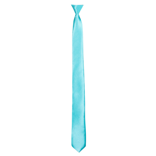 Cravate bleu fluo 50cm