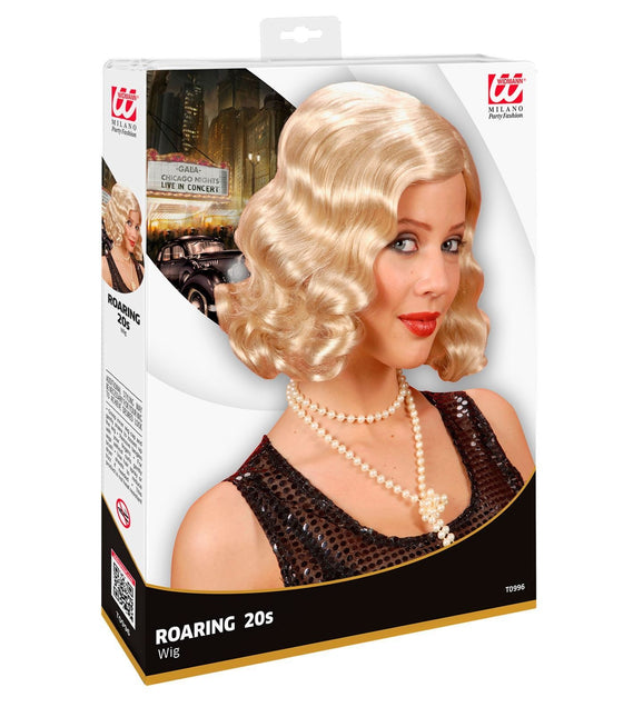 Perruque blonde années 20