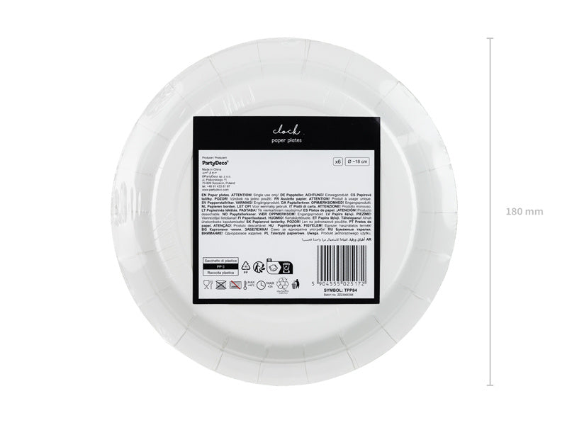 Étiquettes de boissons pour le réveillon du Nouvel An Horloge 6pcs
