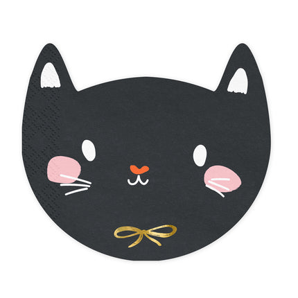 Serviettes de table Chat 15cm 20pcs