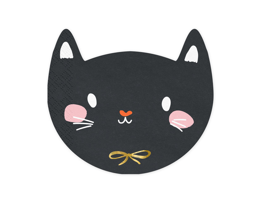 Serviettes de table Chat 15cm 20pcs