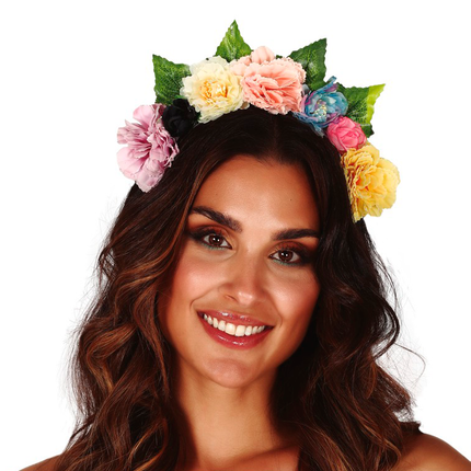 Bandeau de fleurs Pastel