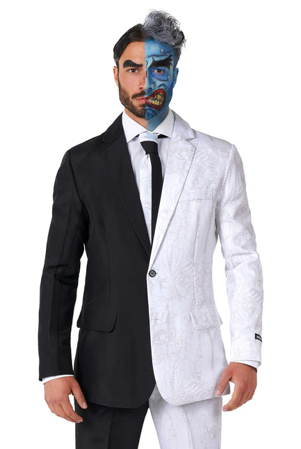 Costume deux faces noir et blanc Hommes <tc>Suitmeister</tc>