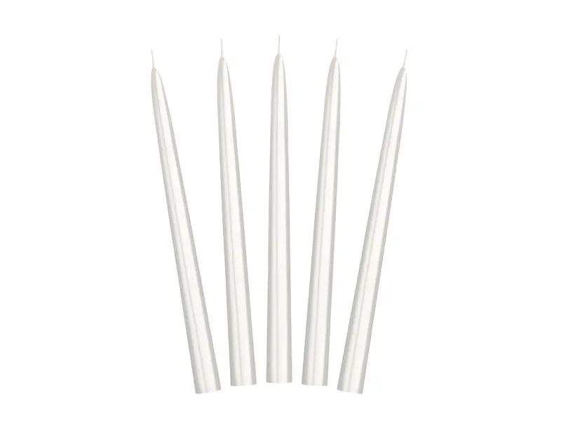 Bougies Pearl Metallic 24cm 10pcs