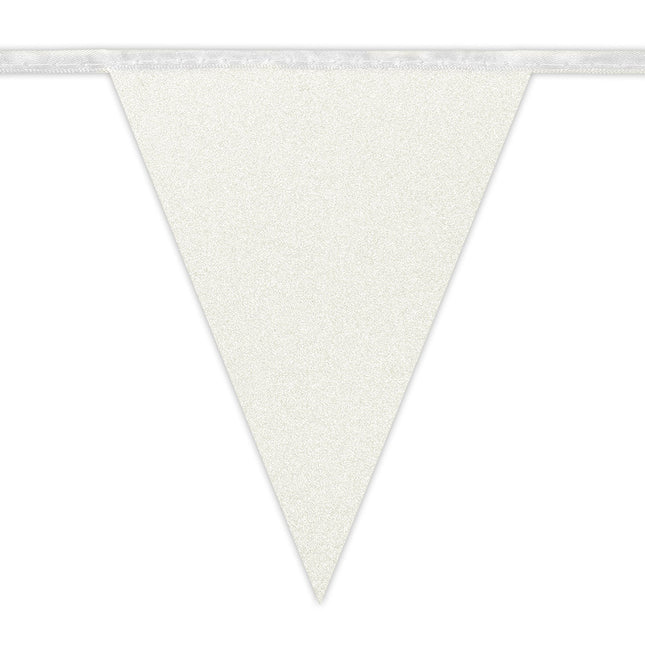 Guirlande blanche papier pailleté 6m