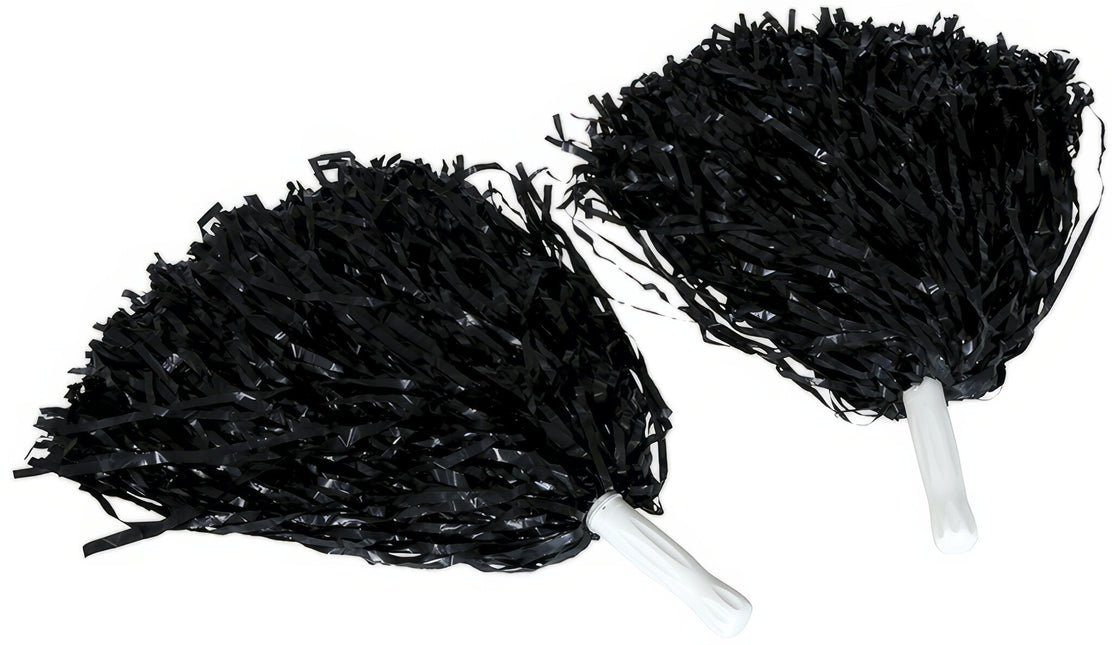 Pompons noirs 2pcs