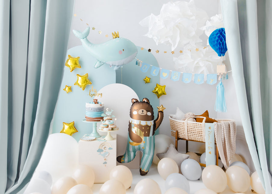 Décor de gâteau doré Oh Baby 25cm