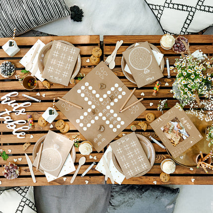 Décoration de table Coeurs en bois 2cm 50pcs