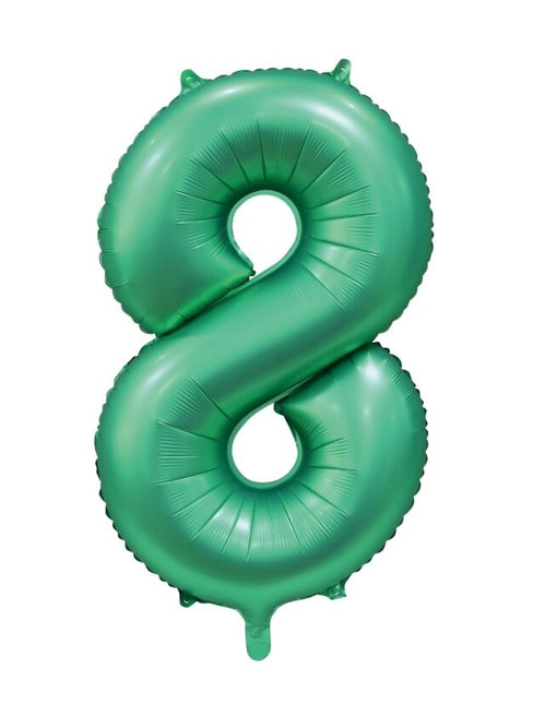 Ballon à figures vertes 8 ans Gloss 86cm