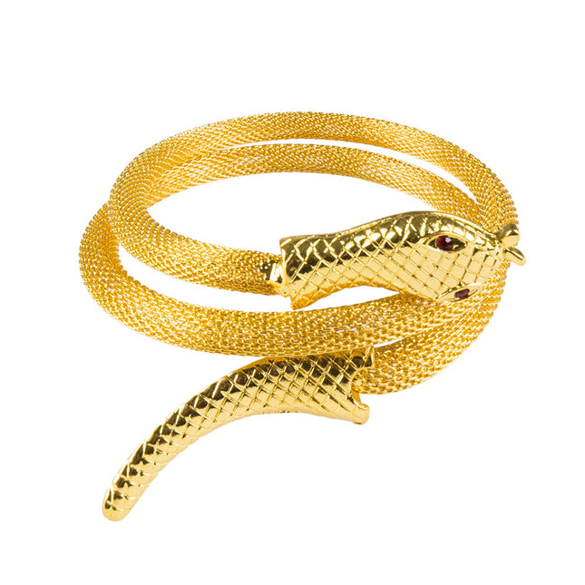 Bracelet serpent doré