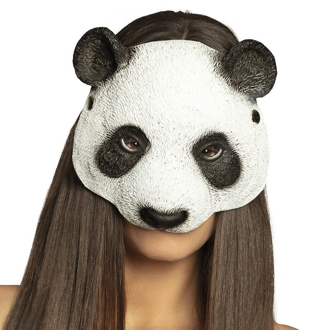 Demi-masque Panda en peluche