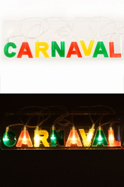 Lettre en bandoulière Carnaval Rouge Jaune Gr
