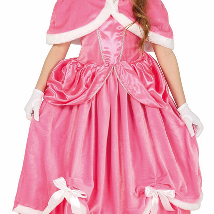 Robe de princesse enfant rose longue