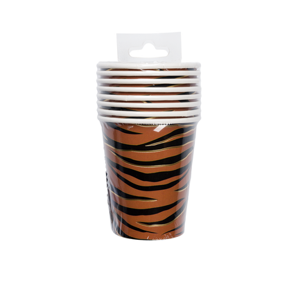 Tasses à tigre 250ml 8pcs