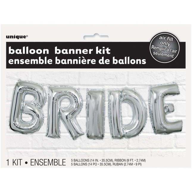 Ballon de baudruche argenté vide 2.74m