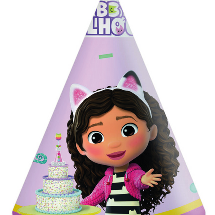 Gabby's Dollhouse Party Hats 6pcs