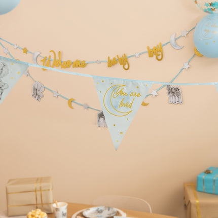 Guirlande Safari Bleu Naissance 6m