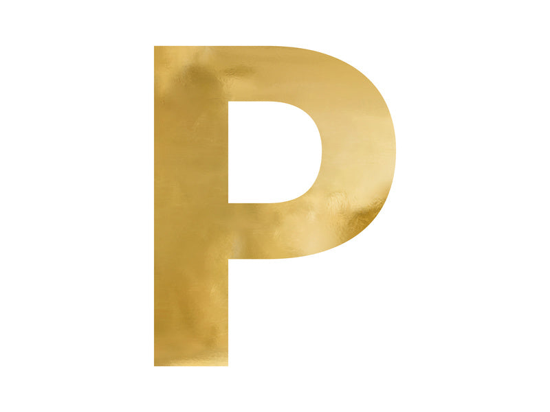 Lettre miroir P Gold 60cm