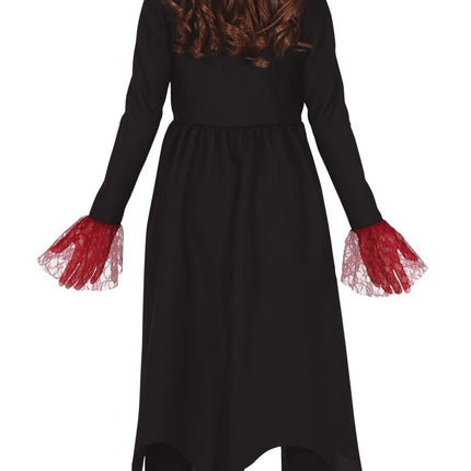 Costume d'Halloween gothique fille rouge