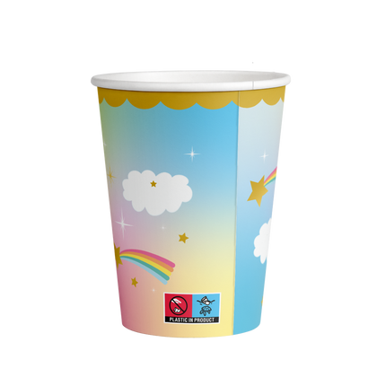 Gobelets Licorne 9cm 8pcs