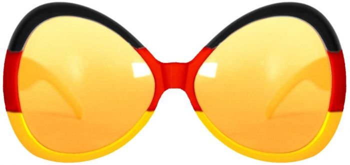Lunettes noires rouges jaunes XL