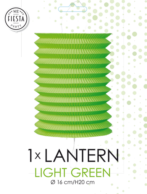 Lampion vert clair 16cm