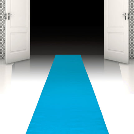 Chemin de table bleu clair 60cm 4.5m