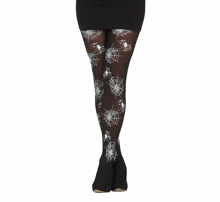Collant d'Halloween Toile d'araignée