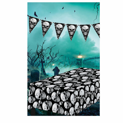 Nappe d'Halloween Crânes 2.74m