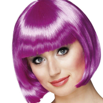 Bob perruque violet