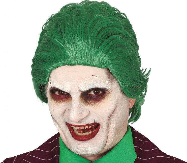 Perruque d'Halloween Joker Clown Vert
