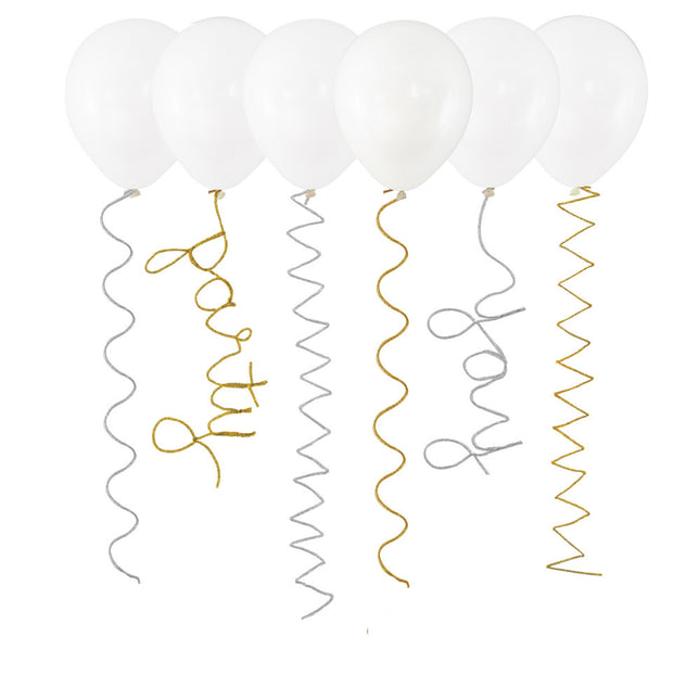 Cordons de décoration pour ballons 6pcs