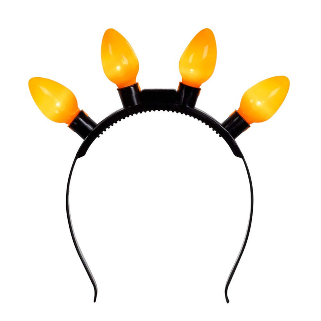 Bandeau de cheveux orange à led