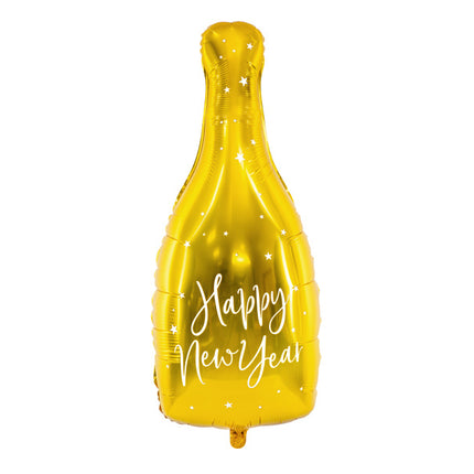 Bouteille de ballon à l'hélium Bonne année vide 82cm