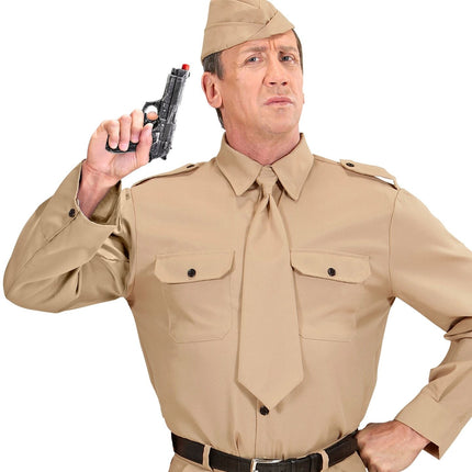 Faux pistolet gris 19cm
