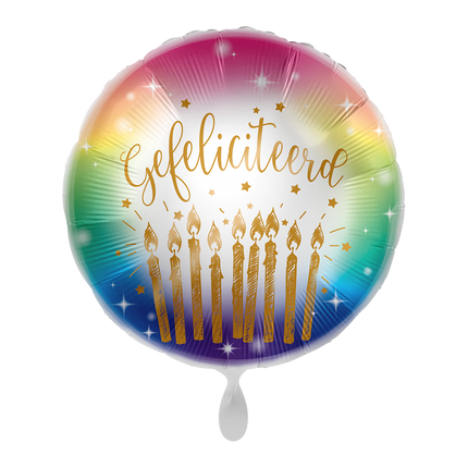 Ballon à l'hélium de félicitations vide 43cm