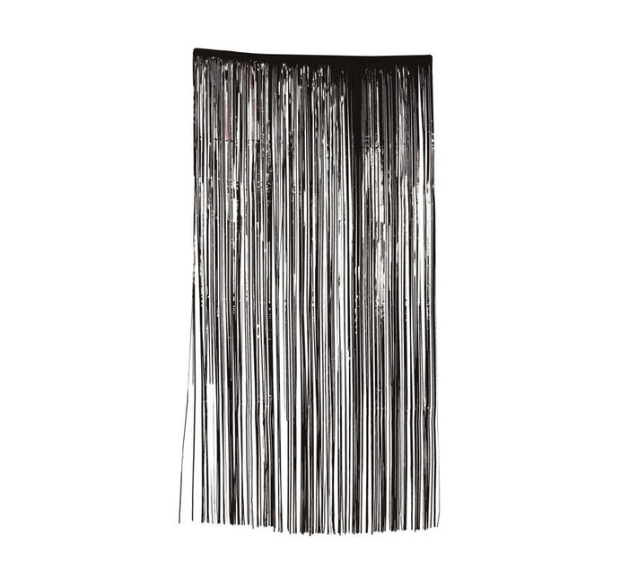Rideau de porte noir 2m
