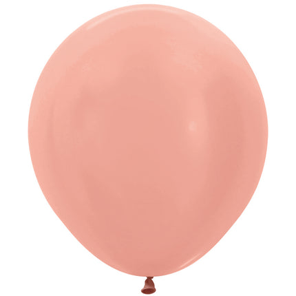 Ballons or rose métalique 45cm 2pcs