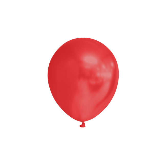 Ballons rouges métalliques 13cm 100pcs
