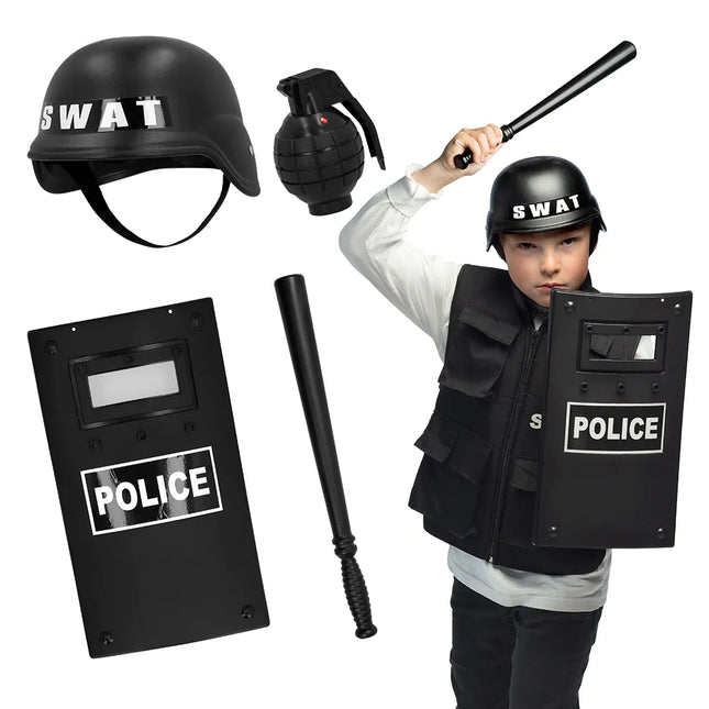 Ensemble d'accessoires Swat Child 4 pièces