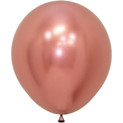 Ballons Reflex Rose Gold 45cm 6pcs