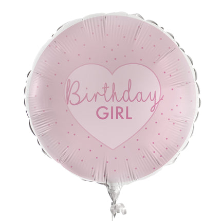 Ballon à l'hélium pour fille d'anniversaire, vide, 43 cm