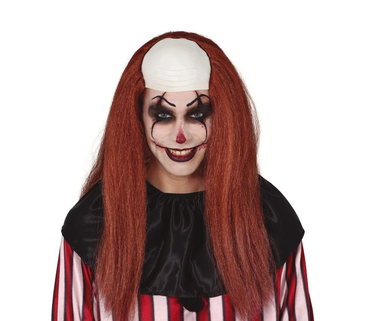 Perruque d'Halloween demi-chauve