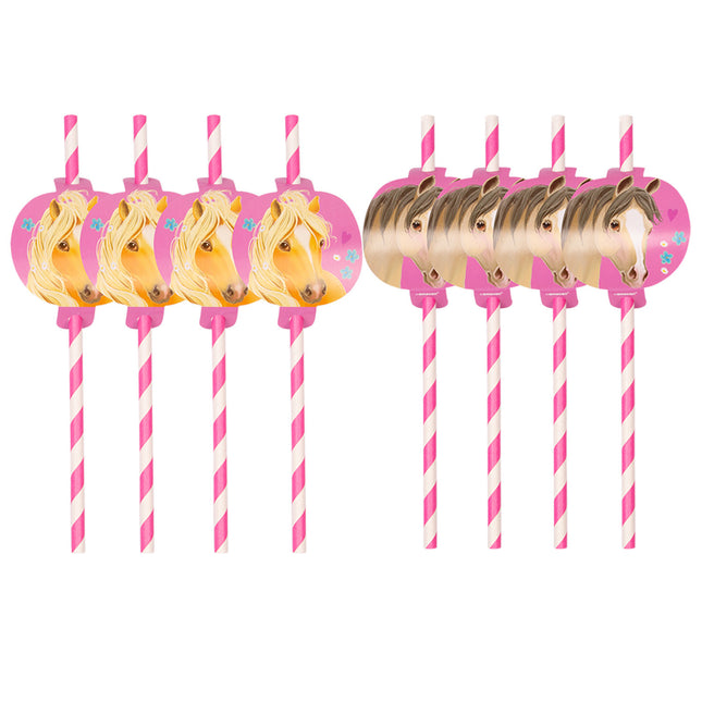 Pailles Chevaux 19.5cm 8pcs