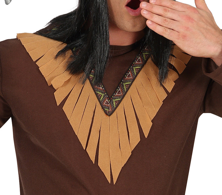 Costume indien homme marron 2 pièces